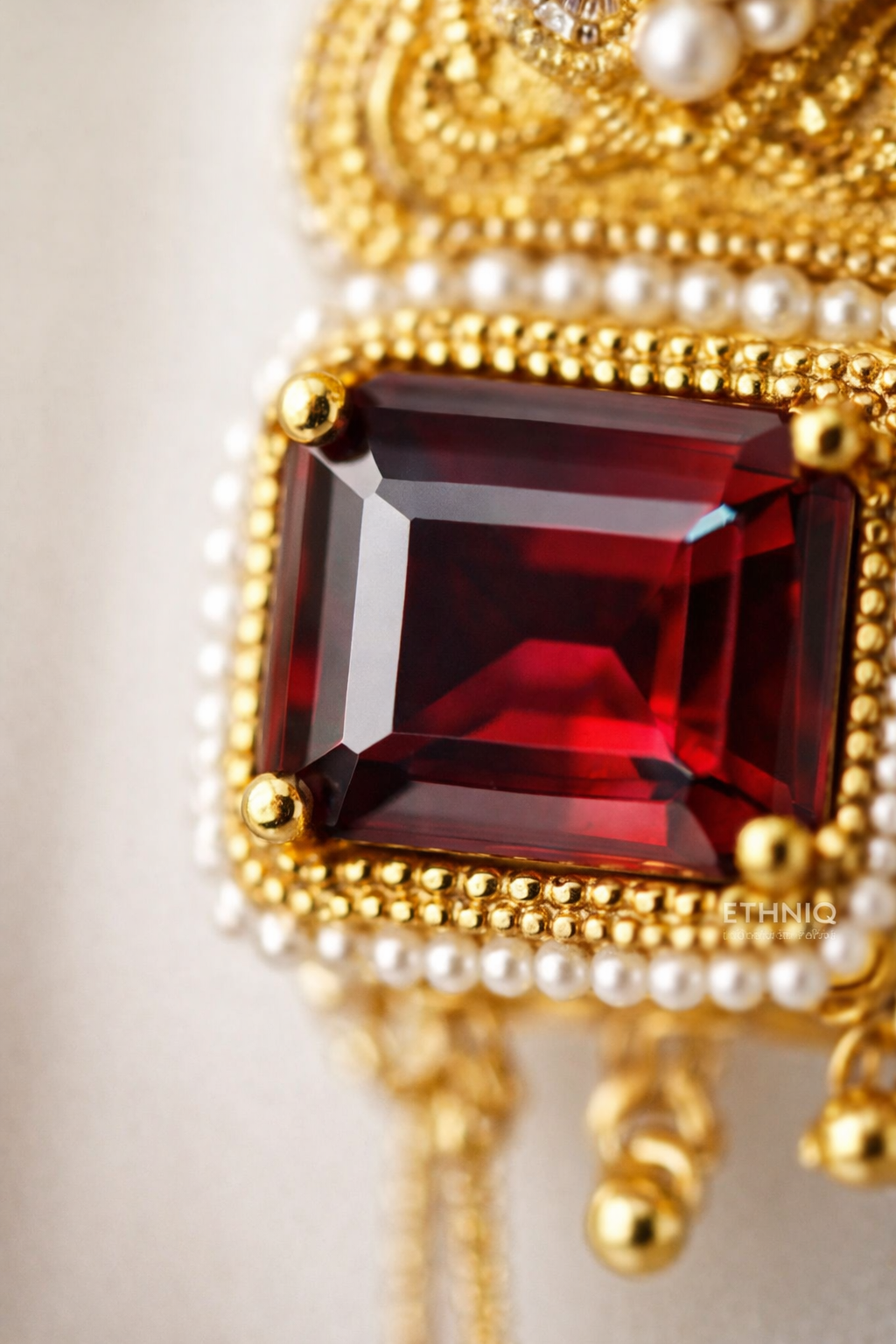 Zeenat Kashmiri Long Earrings