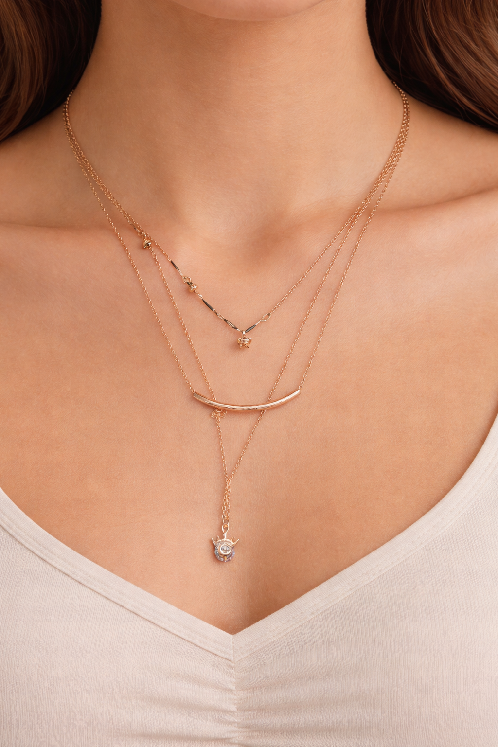 Elara Triple Layer Necklace