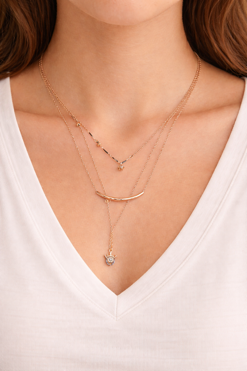 Elara Triple Layer Necklace